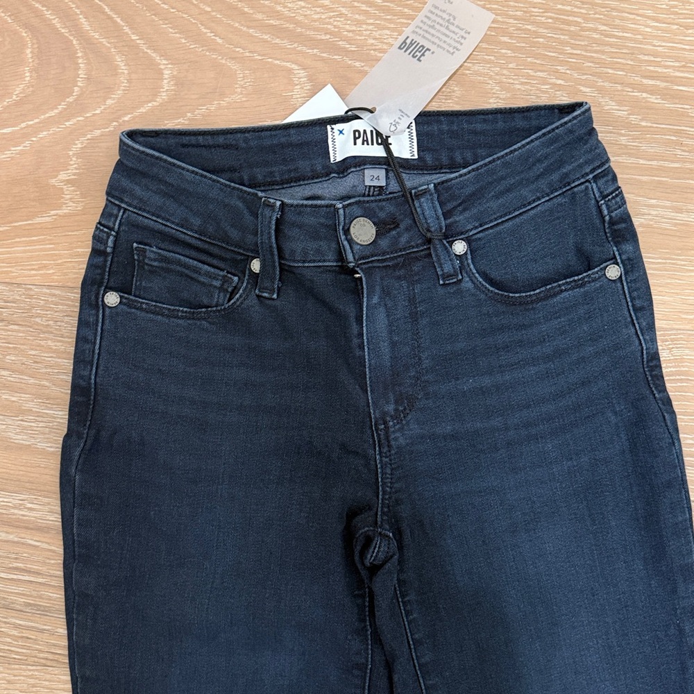 NWT Paige Women's Dark Blue Skinny Jeans Size 24, 31” inseam